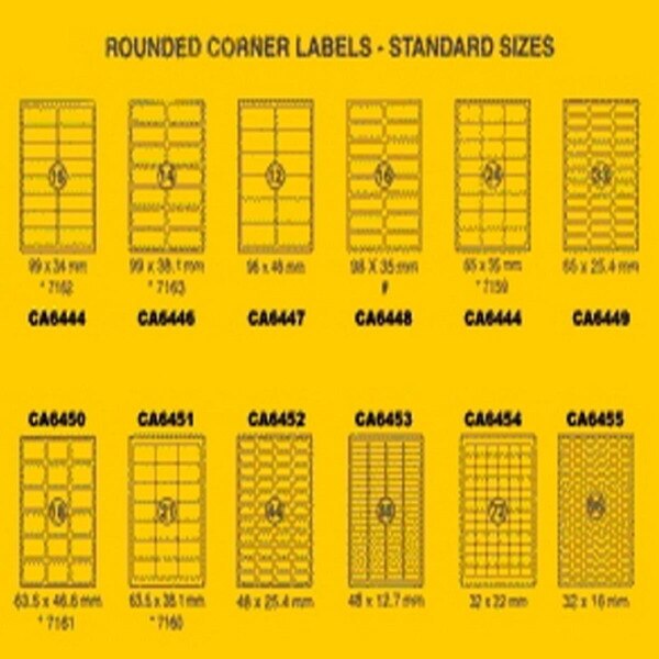 Xellent label 99x38.1mm 100 sheets per pack