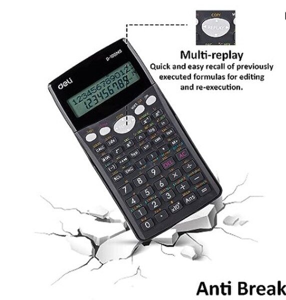 Deli Scientific Calculators 300 Functions D100MS