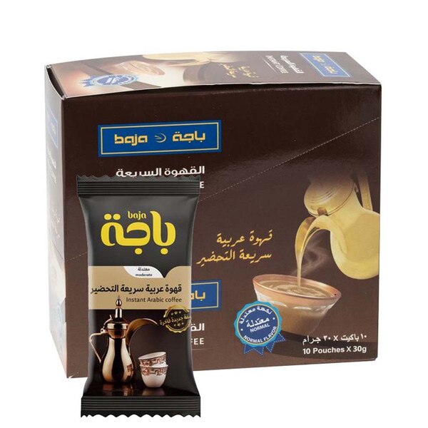 BAJA Instant Arabic Coffee 10 Pouches x 30g Moderate