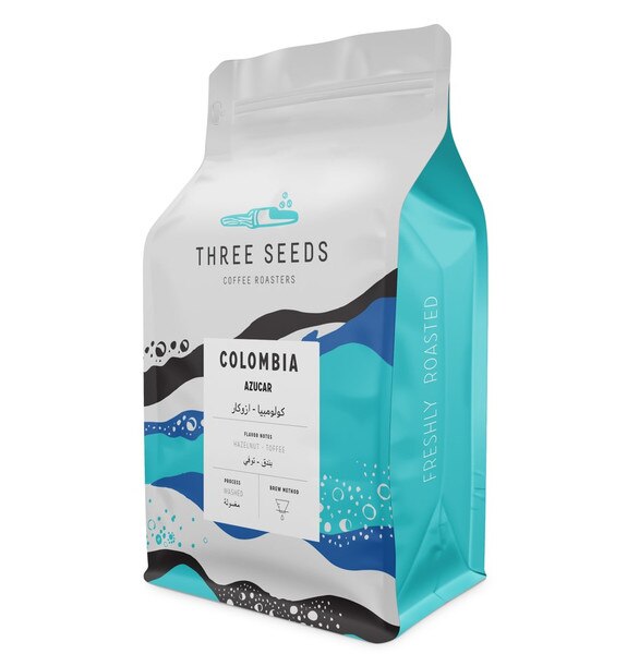 Three Seeds Colombia Azucar Espresso Coffee Beans Flavor Toffee