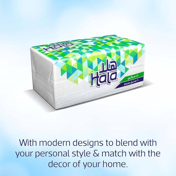 Hala Facial Tissues 160 Sheets x 2 Ply 10 Pcs