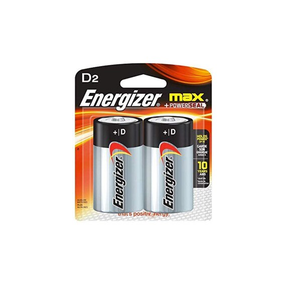 Energizer Batteries, Size D, 2/Pack