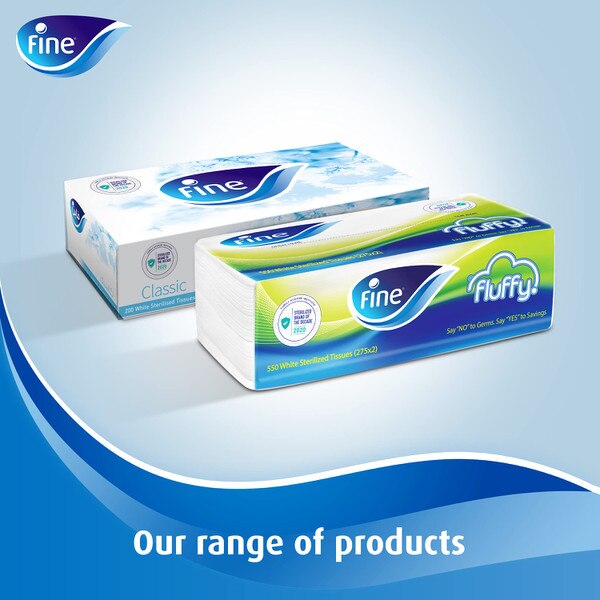 Fine tissue paper 86 sheet per pack 2 Ply