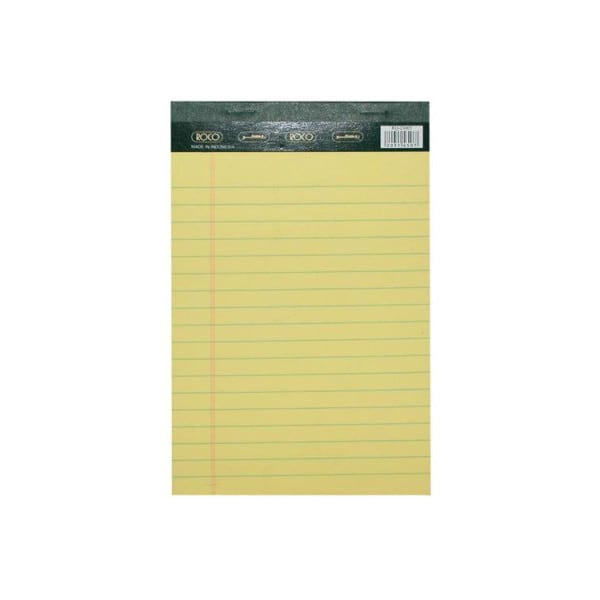 Roco pad yellow A5 lined