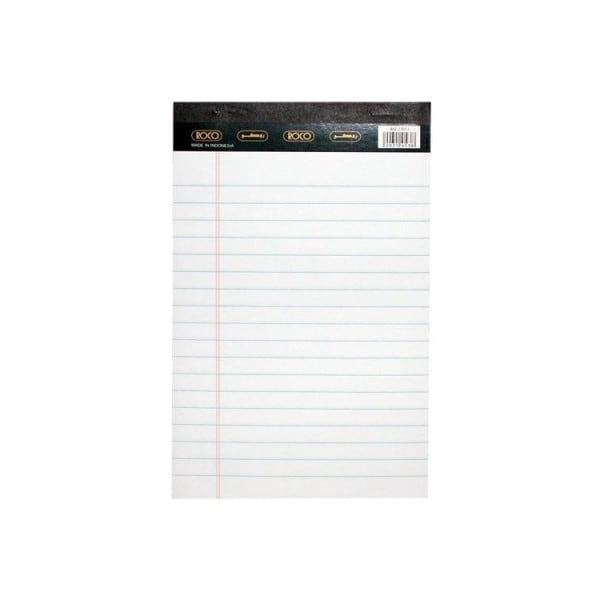 Roco Pad White A5 Lined roco-pad-white-a5-lined