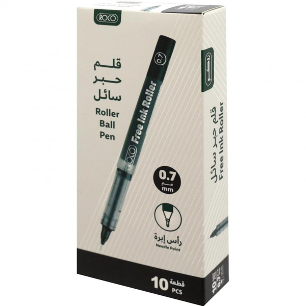 Click Pens Roco Roco Rollerball Pen BK Color 0.7 Needle Tip10 Pens